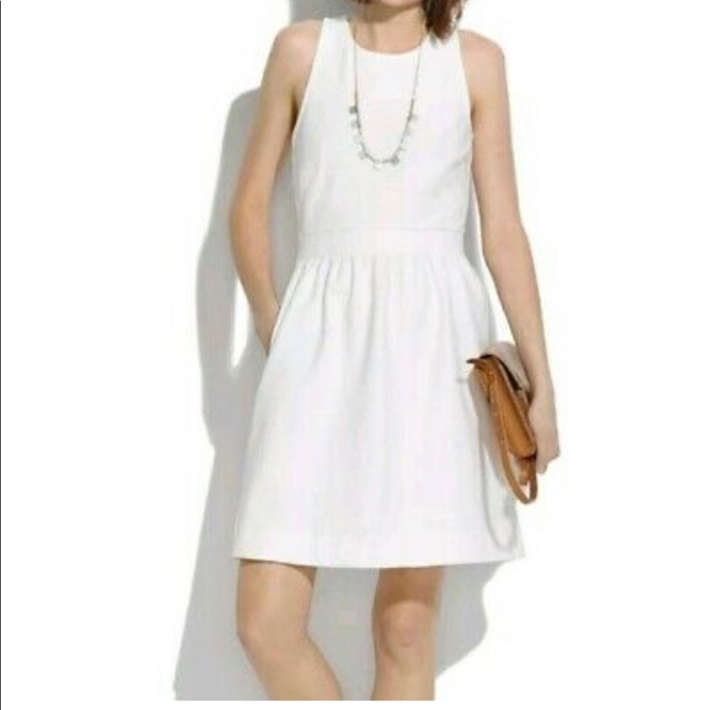 Madewell  A Line Tank Dress White